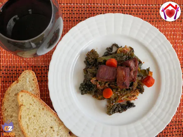 Spezzatino di vitello e cavolo nero