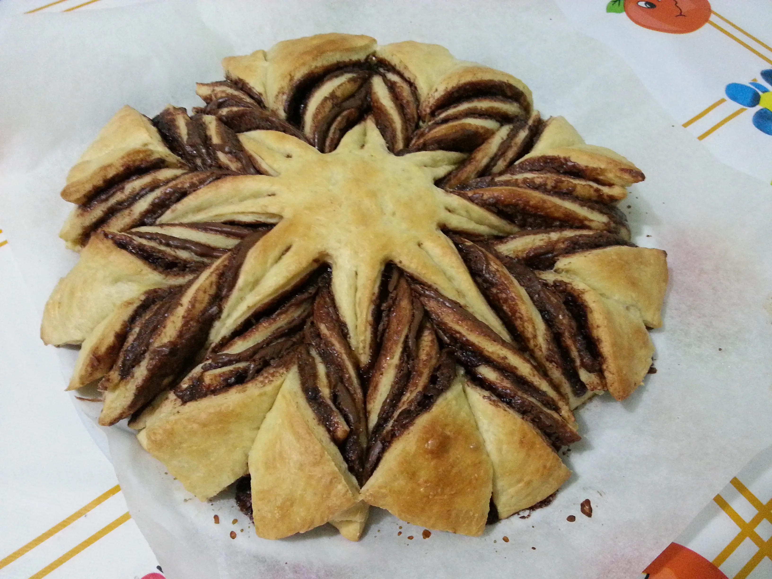 Stella di Pan Brioche alla Nutella