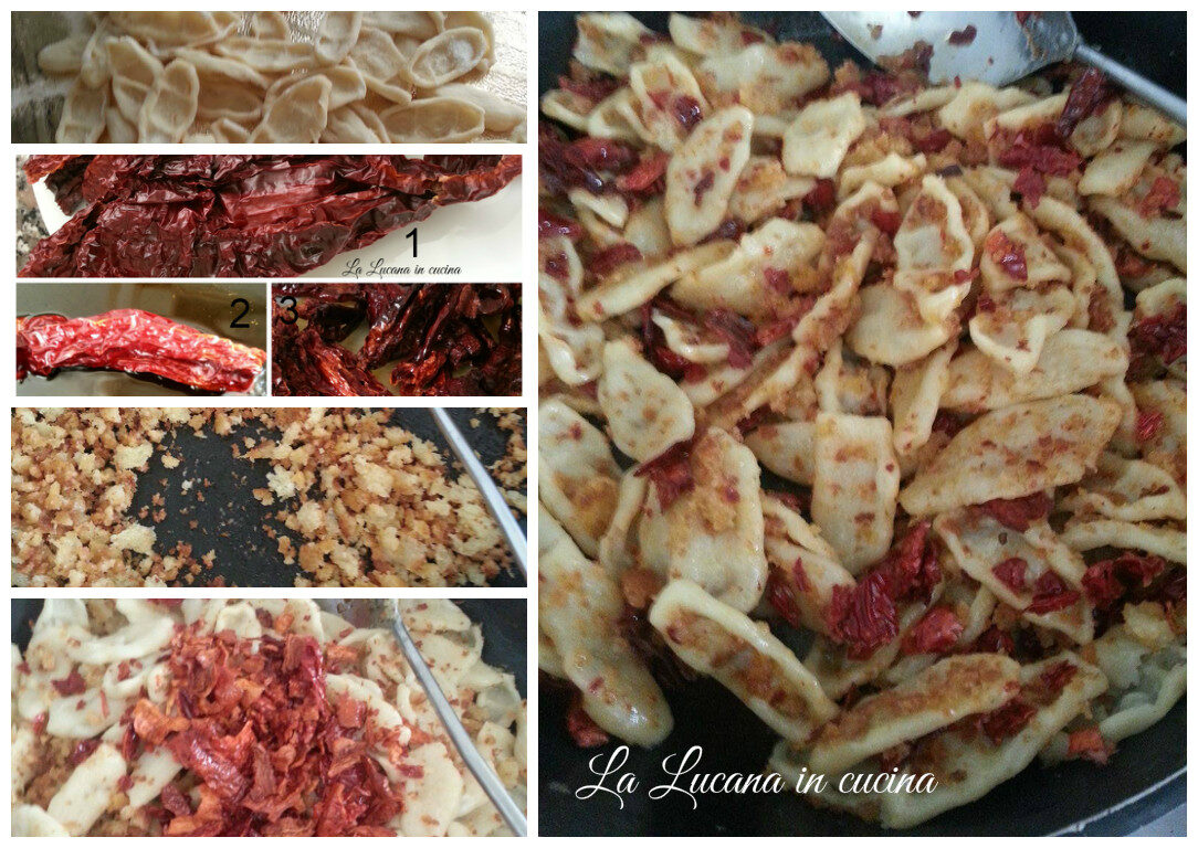 Strascinati mollicati con peperoni cruschi