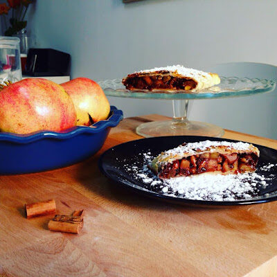 Strudel di mele e cioccolato