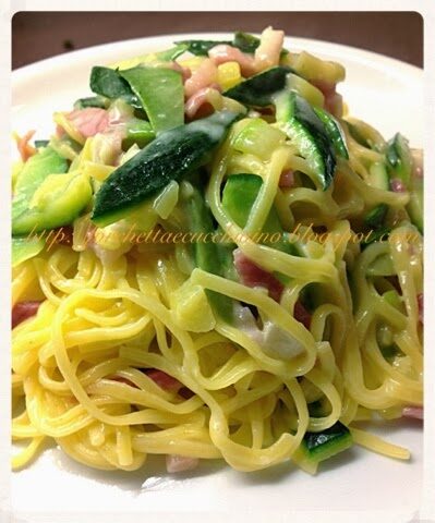 Tagliolini Zucchine Speck e Brie