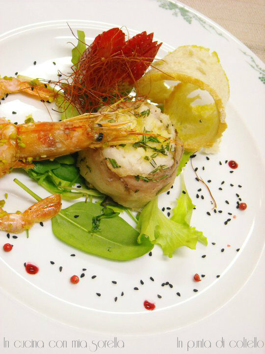 Tartare di baccalà con lardo di colonnata