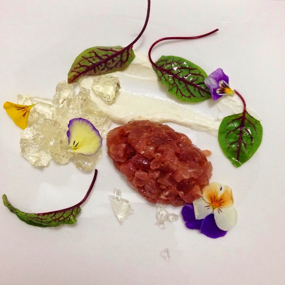Tartare di tonno e gelatina di Vodka Tonic