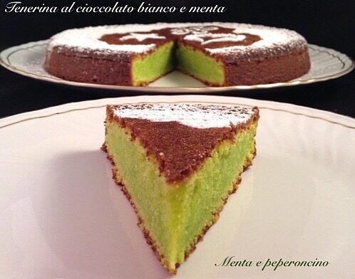 Tenerina al cioccolato bianco e menta