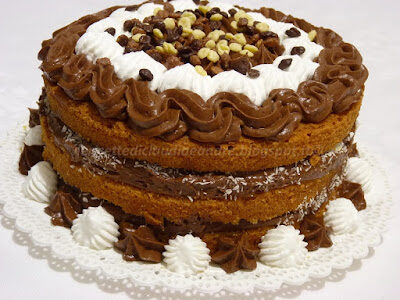 Torta all’arancia con ganache al cioccolato