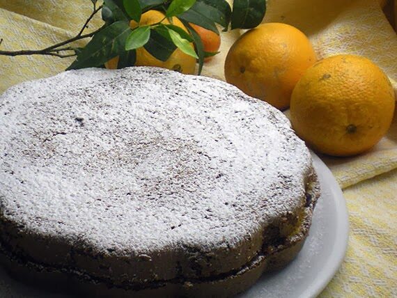 Torta all’arancia e frutti di bosco