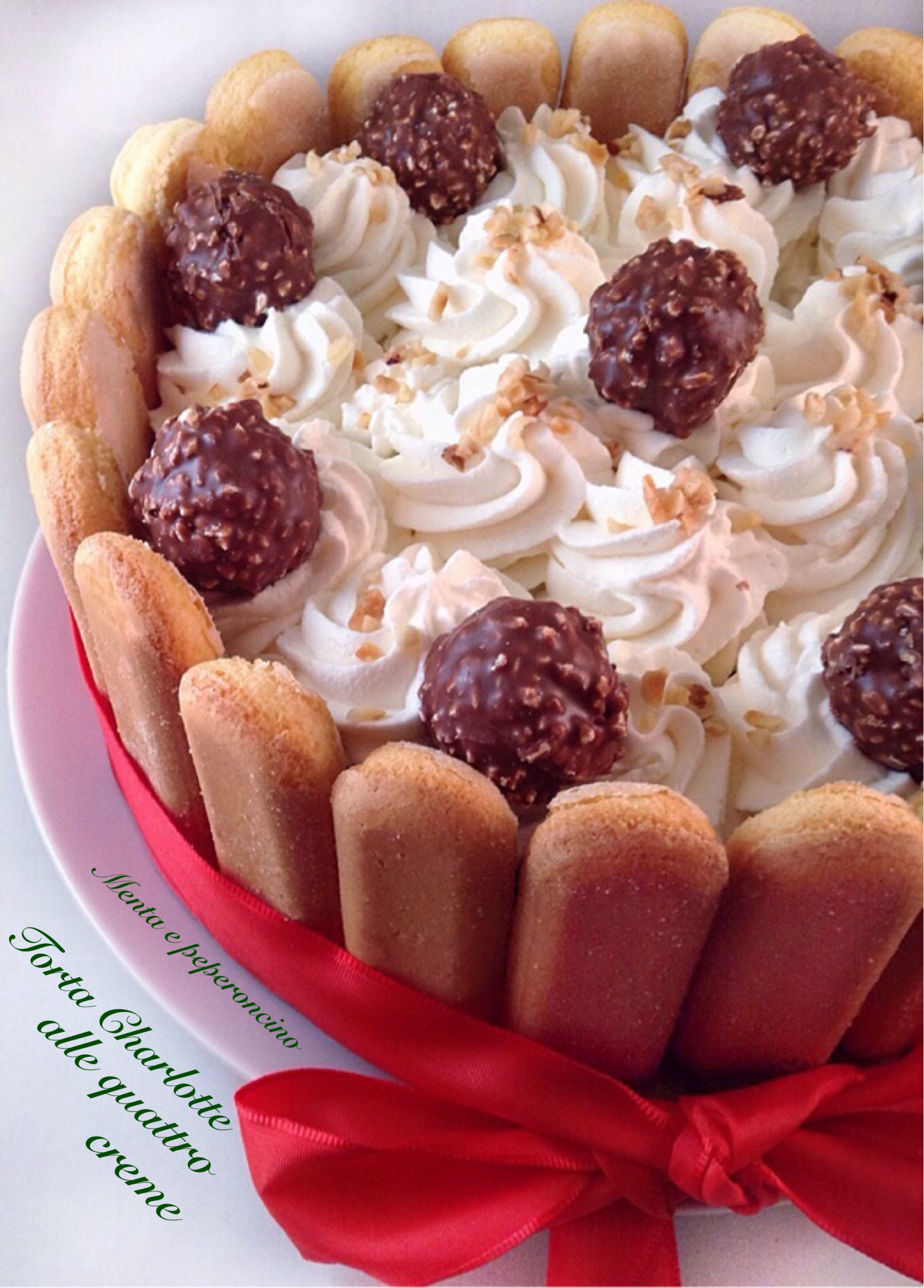 Torta Charlotte alle quattro creme