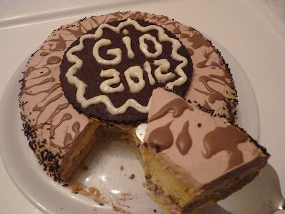 TORTA CON CREMA AL CIOCCOLATO …..