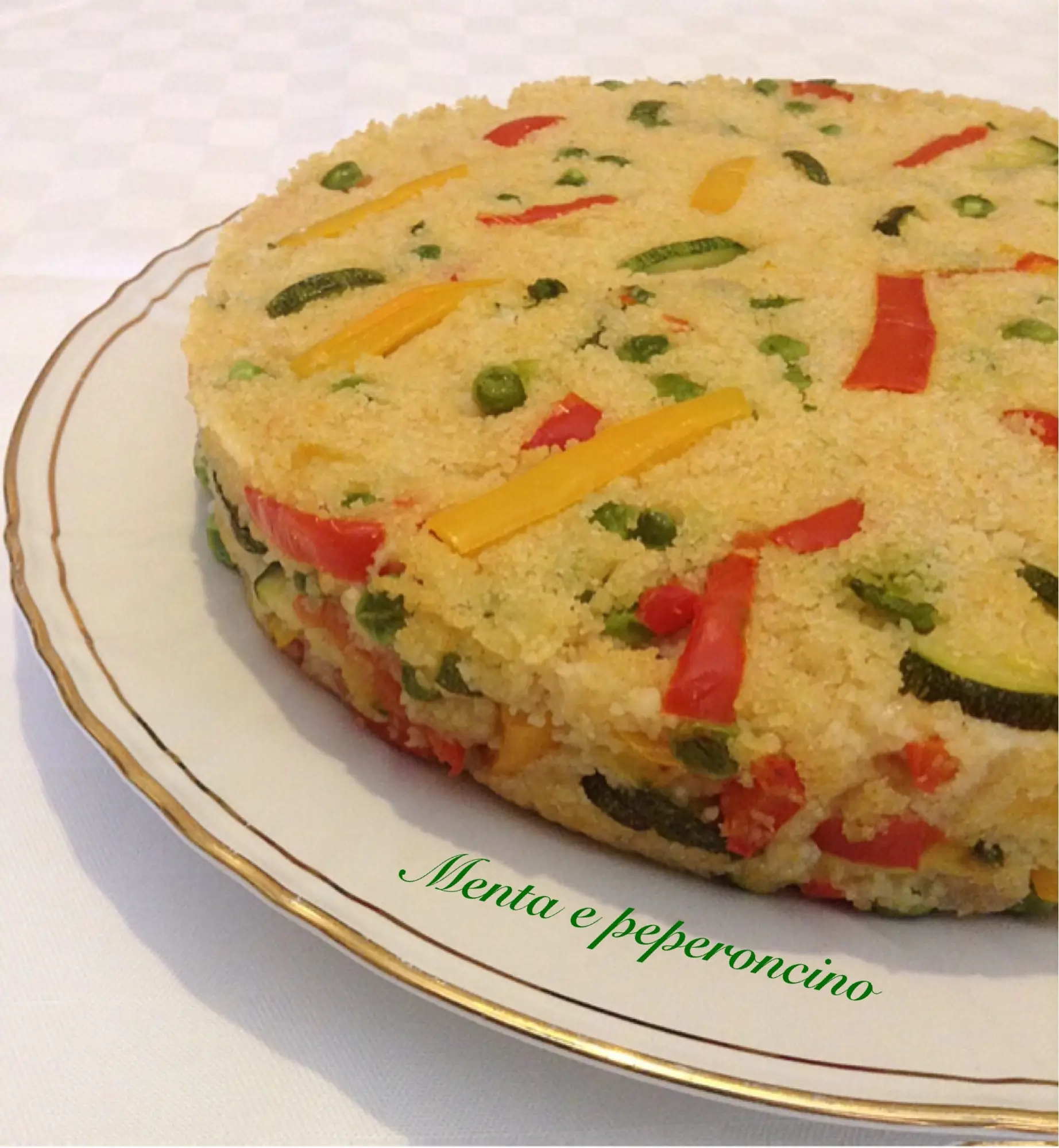 Torta cuscus con verdure