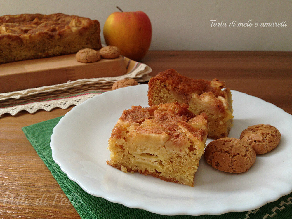 Torta di mele e amaretti
