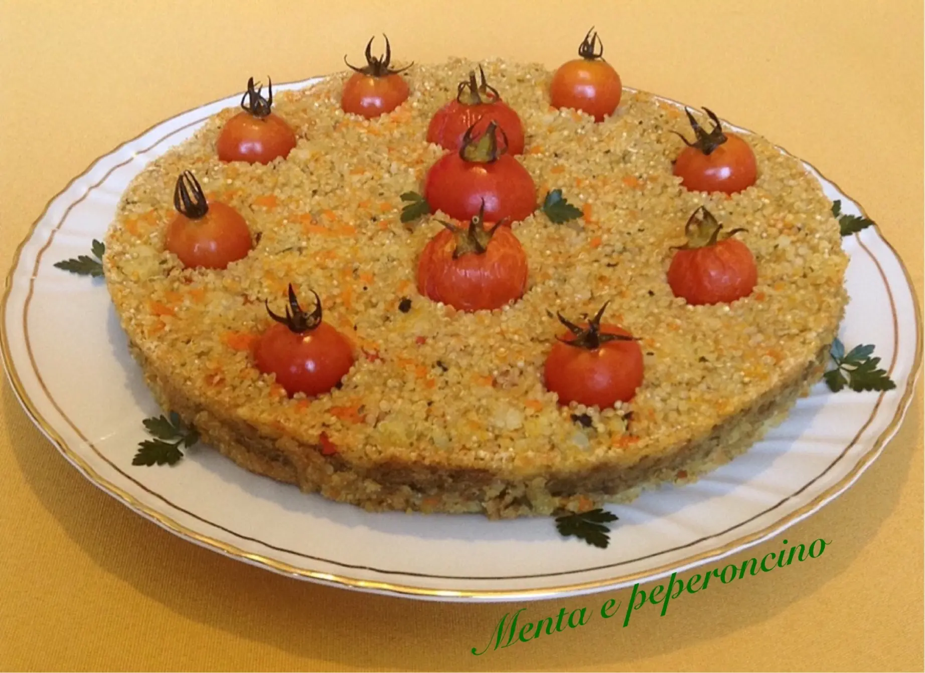Torta di quinoa e verdure