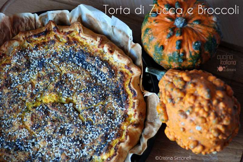 Torta di zucca e broccoli