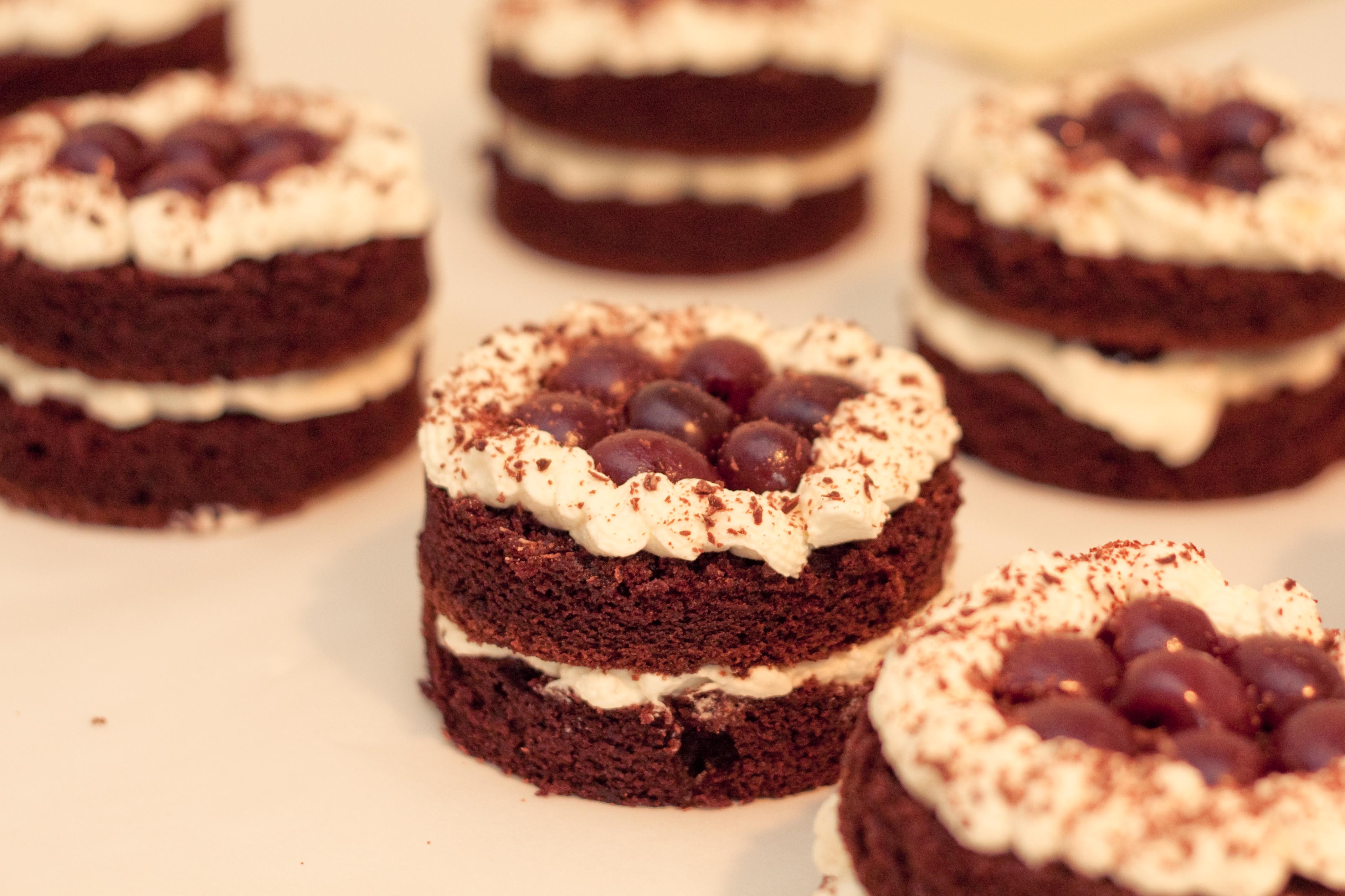 Torta Foresta Nera, mini porzioni