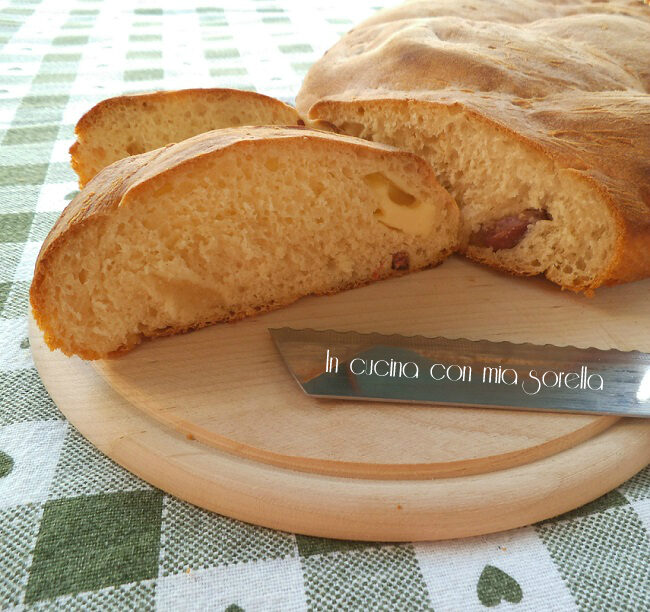 Treccia salata con speck e groviera