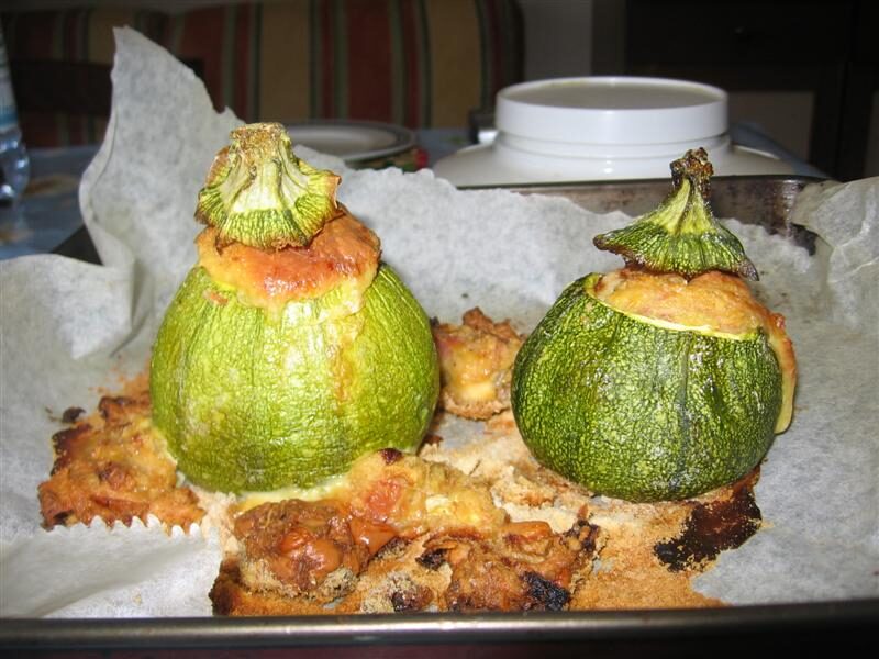 Zucchine tonde ripiene