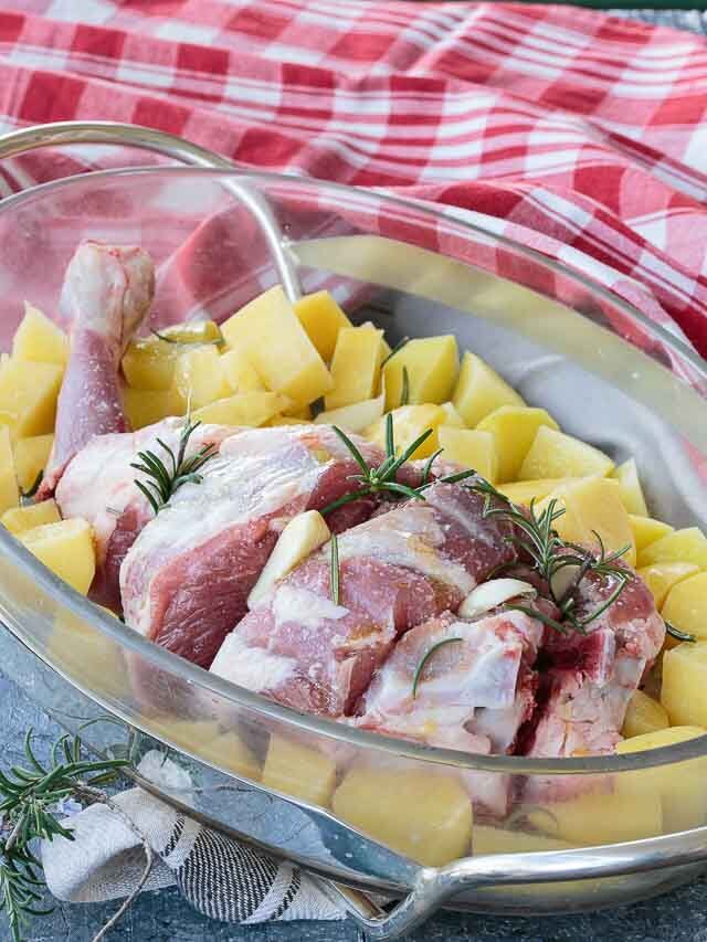 Abbacchio al forno con le patate