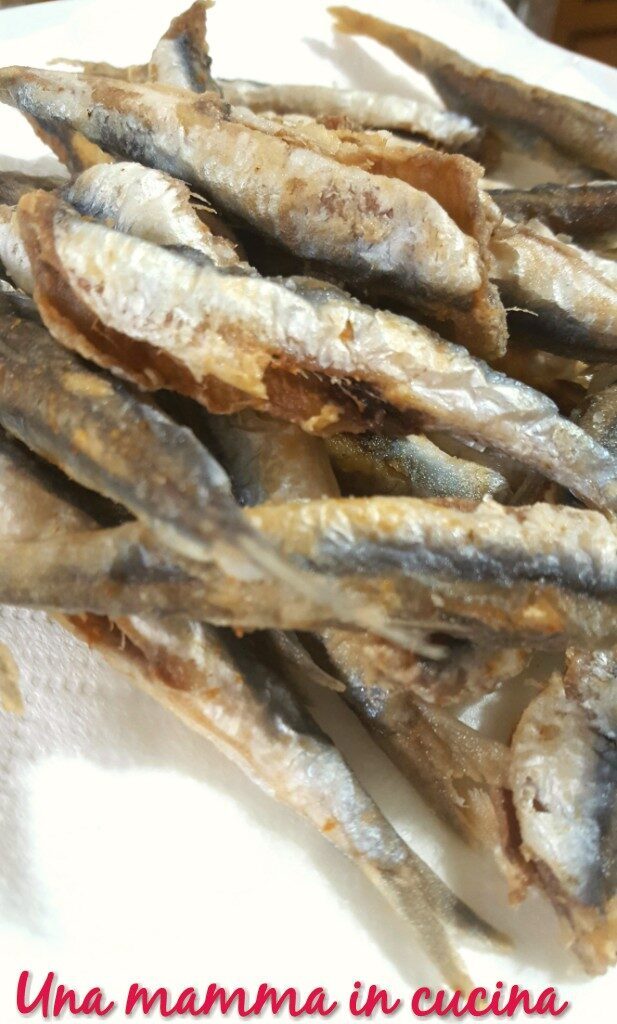 Acciughe fritte belle dorate