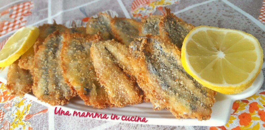Acciughe impanate fritte