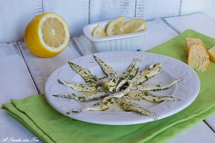 Acciughe marinate antipasto facile e veloce