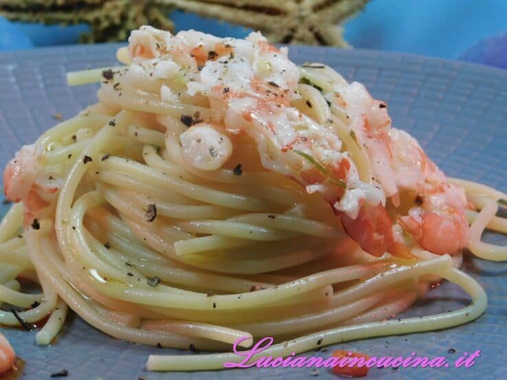 Aglio, olio, peperoncino e gambero al lime