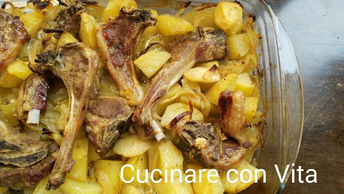 Agnello al forno con patate