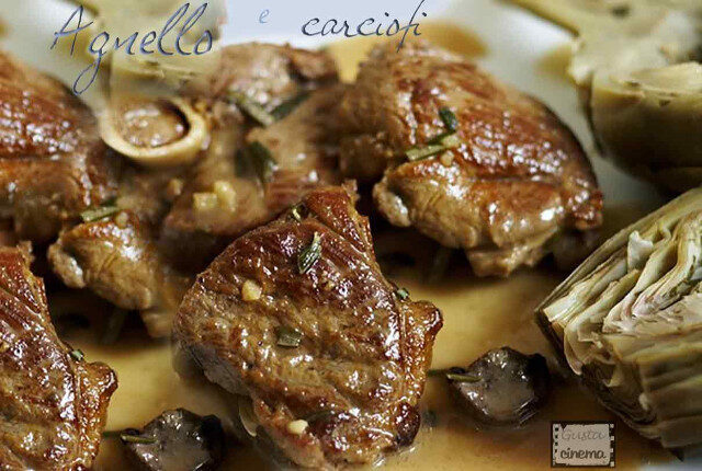 Agnello con carciofi