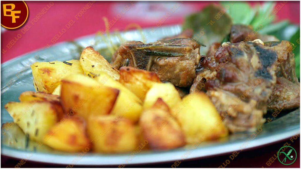 Agnello con patate al forno