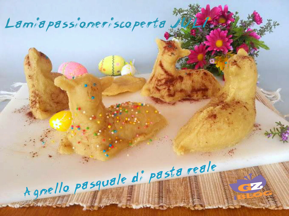 Agnello pasquale di pasta reale