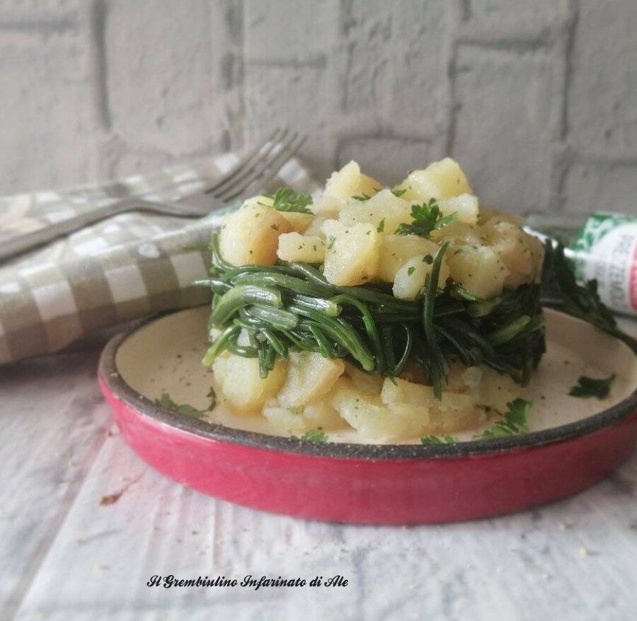Agretti in scrigno di patate