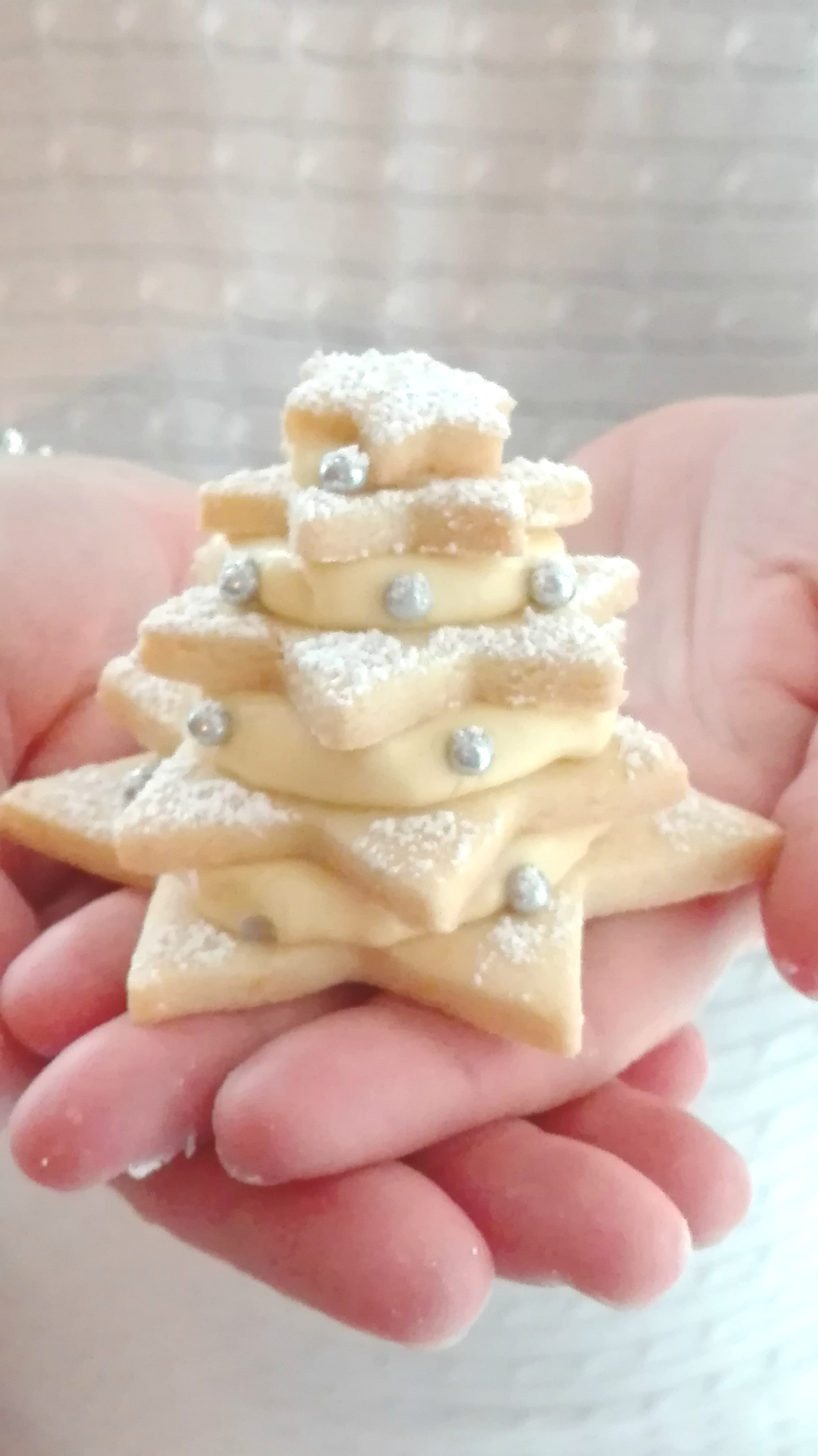 Alberelli natalizi con crema chantilly