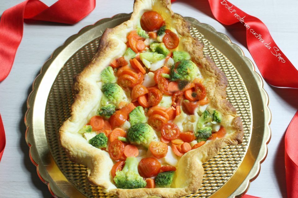 Alberello di sfoglia alle verdure e brie’