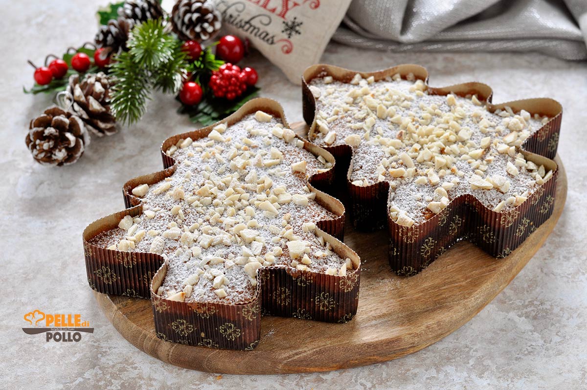 Alberi di natale dolci alle mandorle