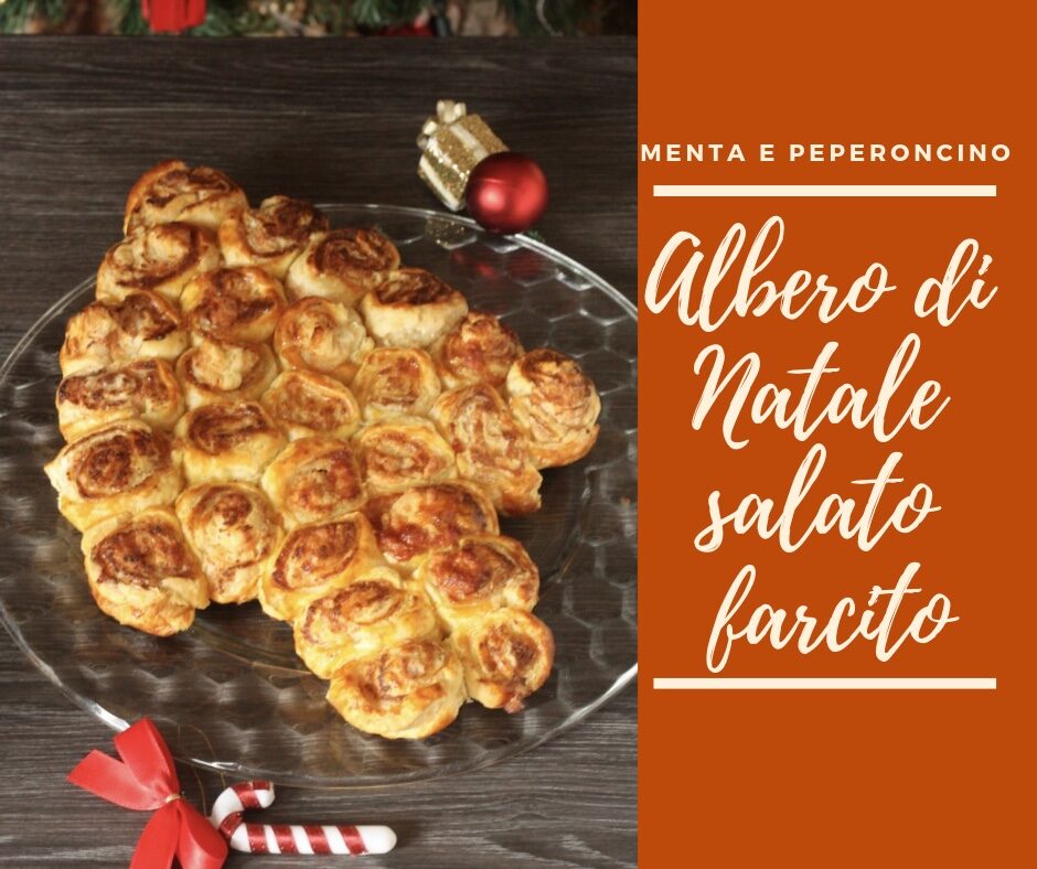 Albero di natale salato farcito