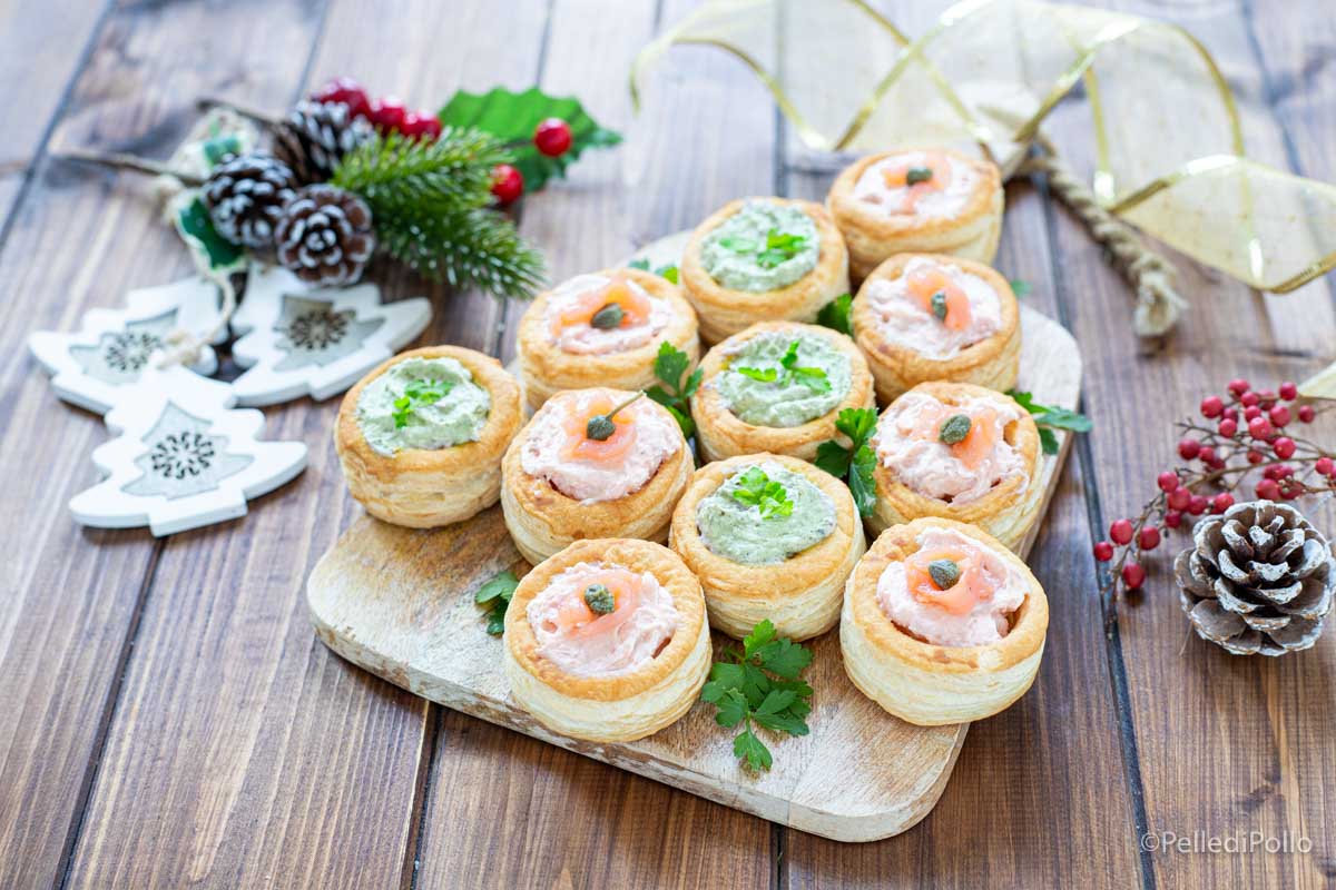Albero di vol au vent di Natale
