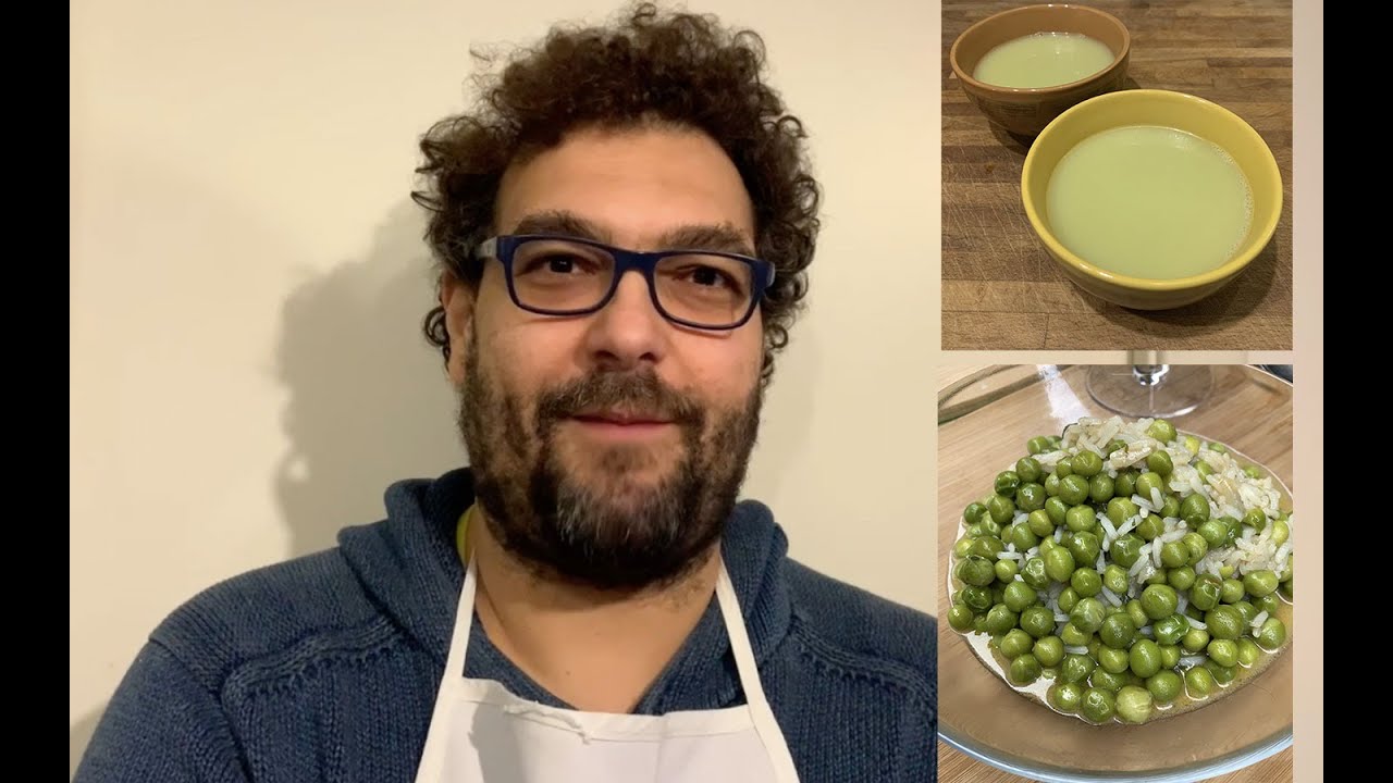 Aldocook – 45 e 45+ – risi e bisi + vellutata di baccelli di piselli