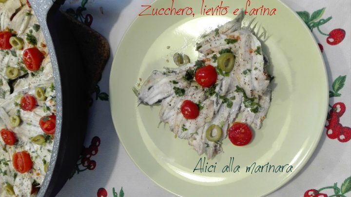 Alici alla marinara con olive