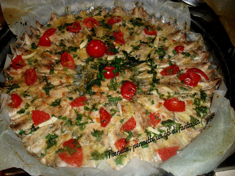 Alici gratinate al forno