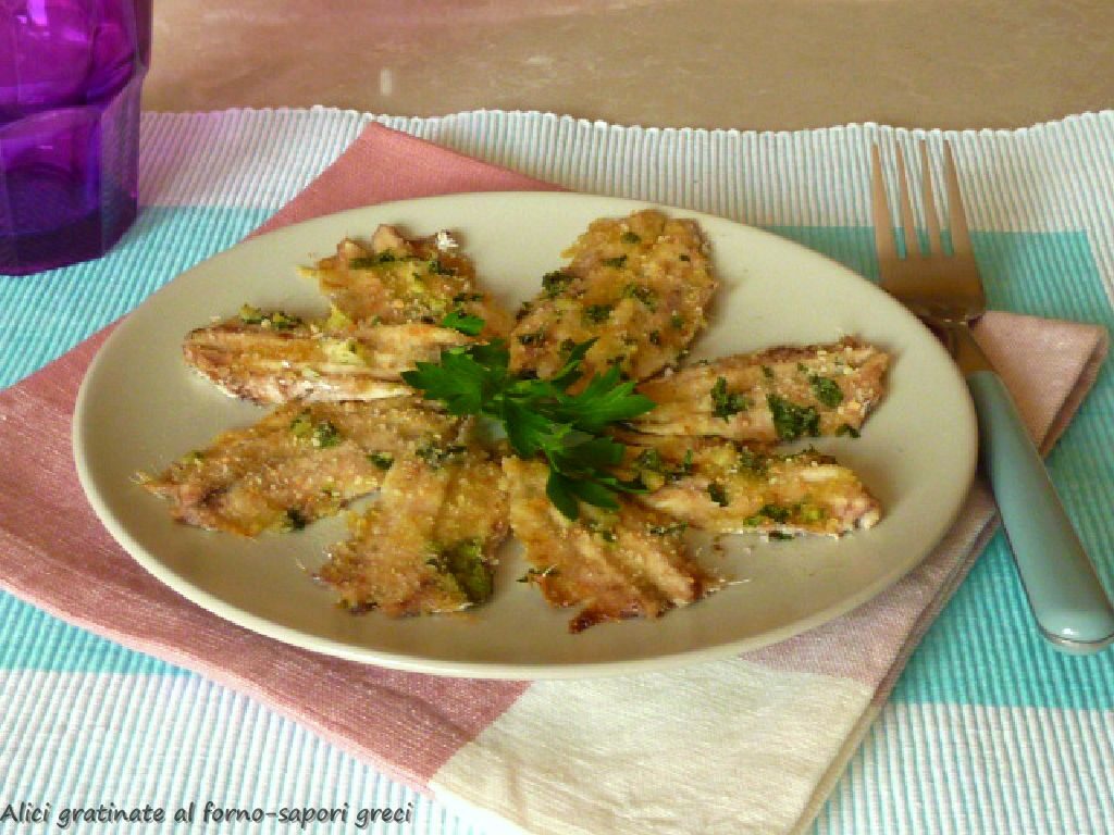 Alici gratinate al forno