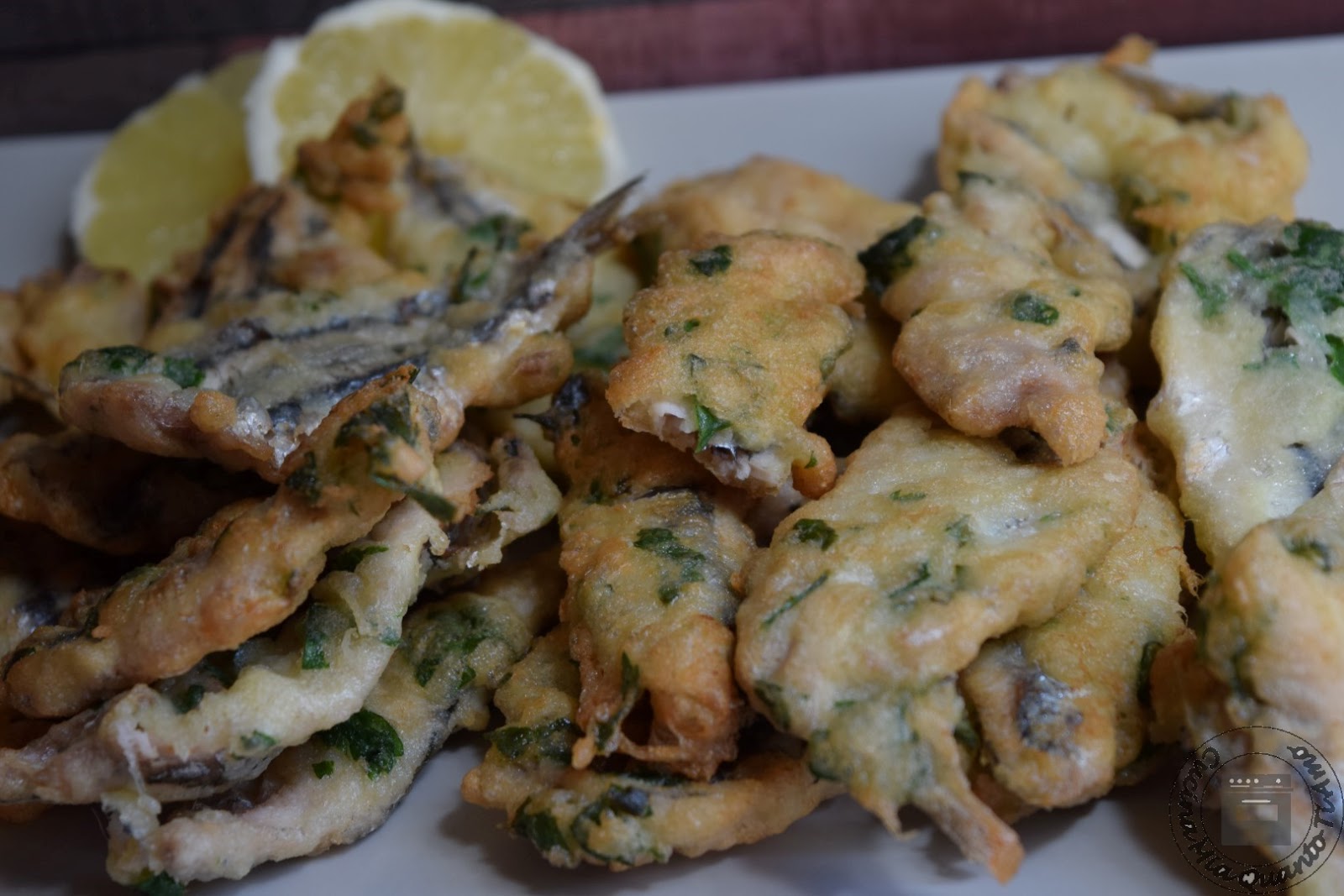 Alici indorate e fritte