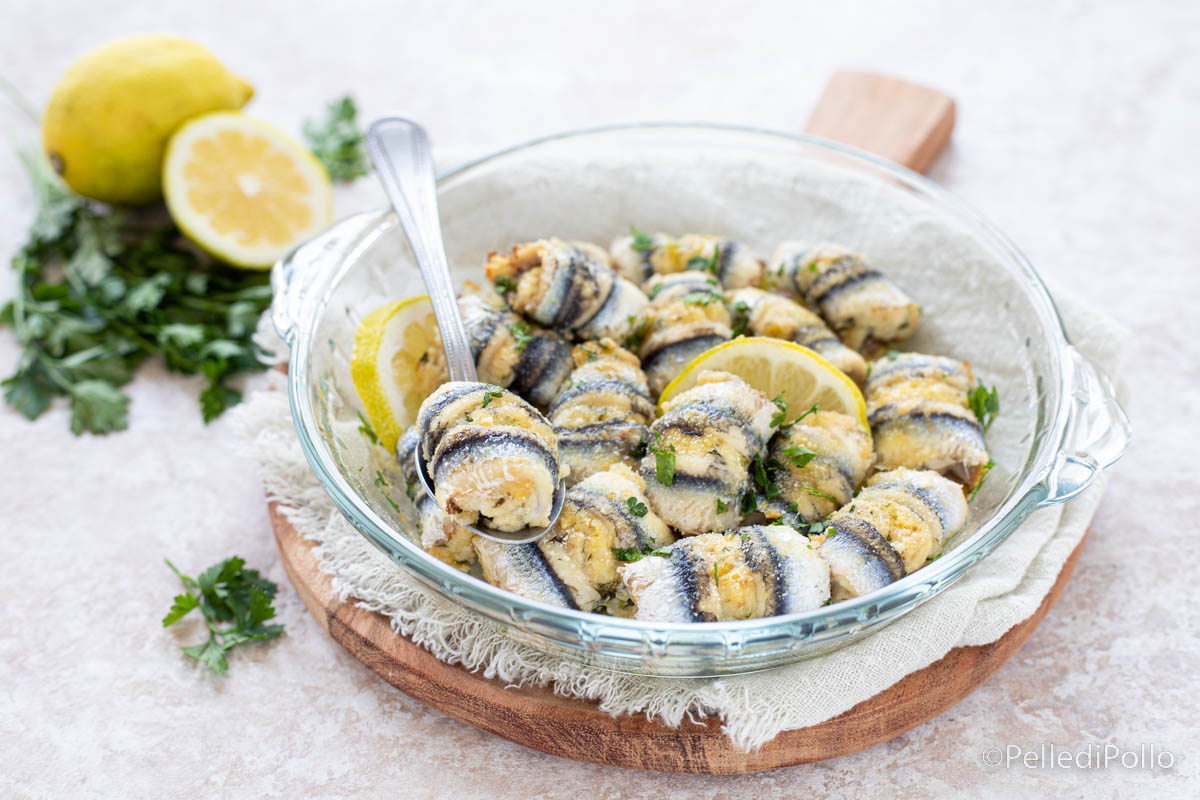 Alici ripiene gratinate