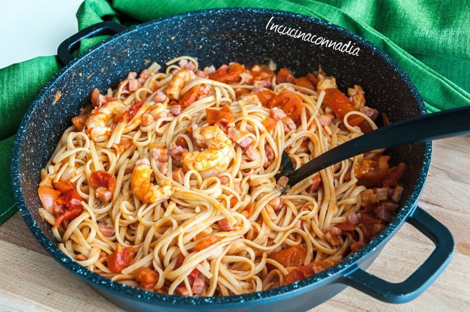 Amatriciana di gamberi