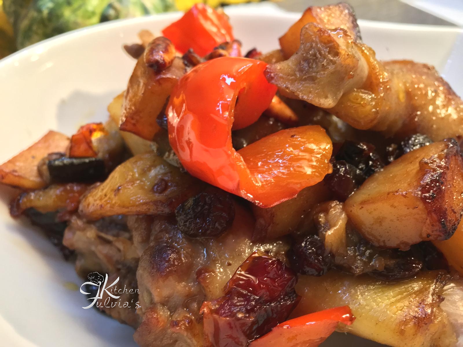 Anatra arrosto con verdure