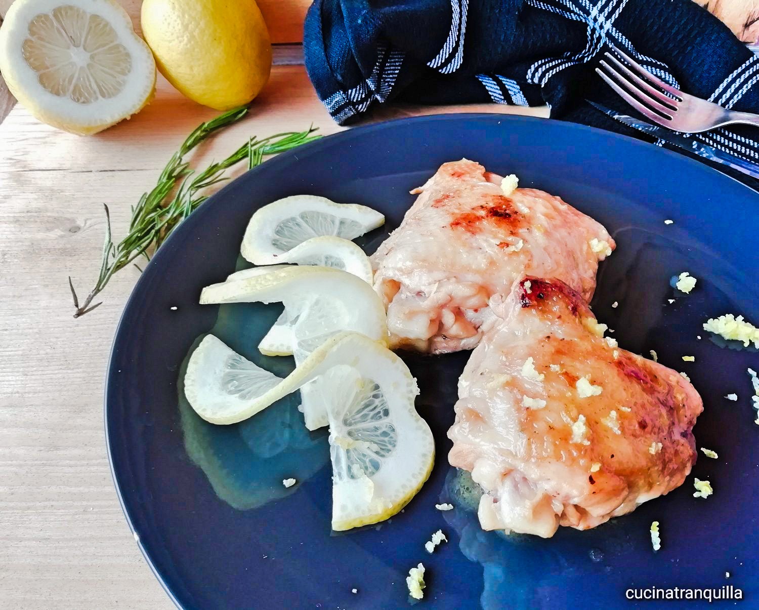 Anchette di pollo al limone
