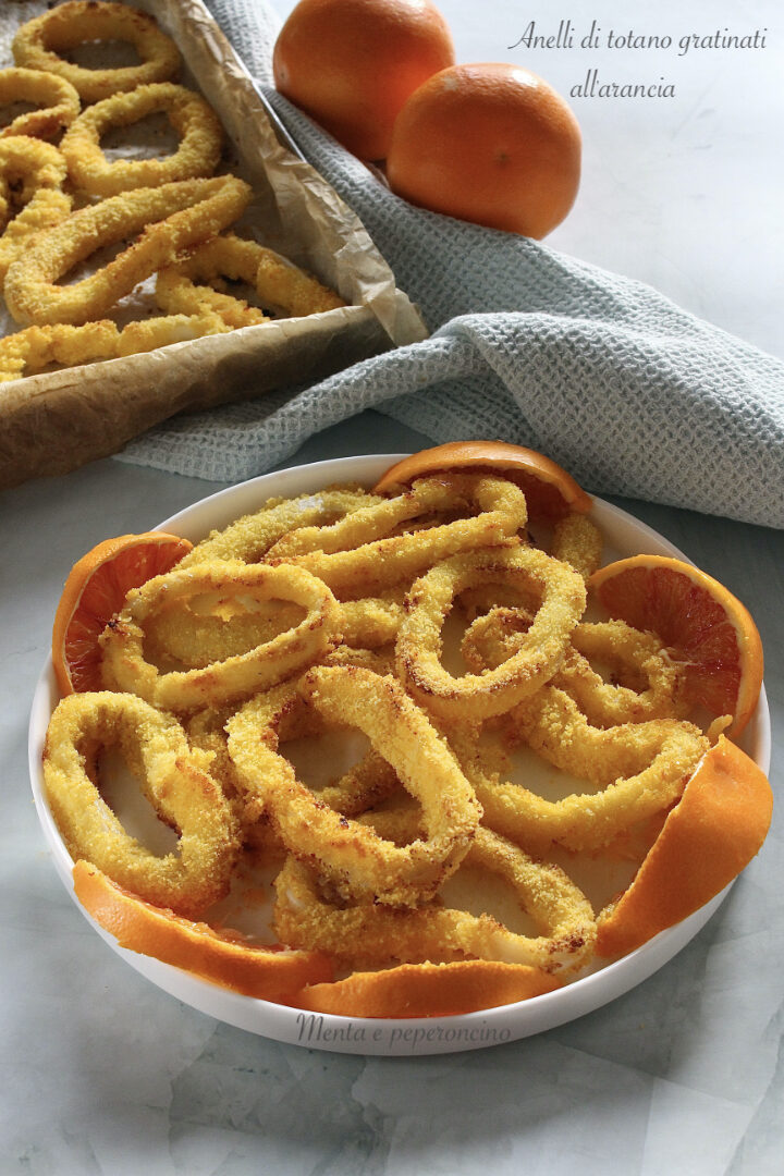 Anelli di totano gratinati all’arancia