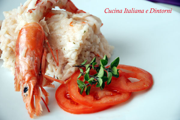Anello di riso al sapore di mare