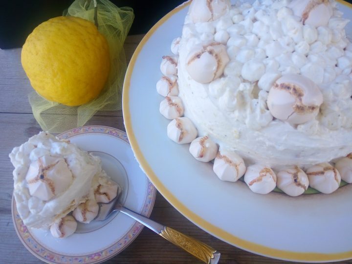 Angel cake senza glutine al limone