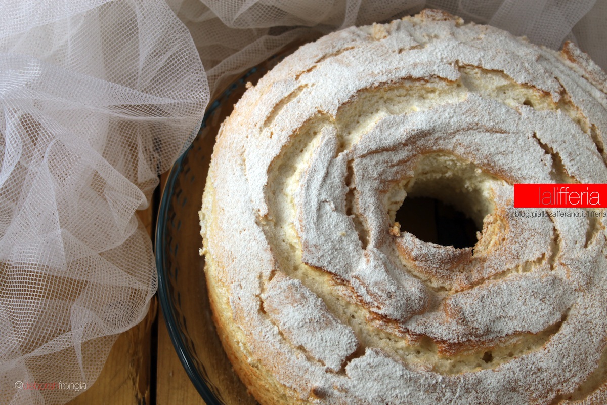 Angel food cake al profumo di limone