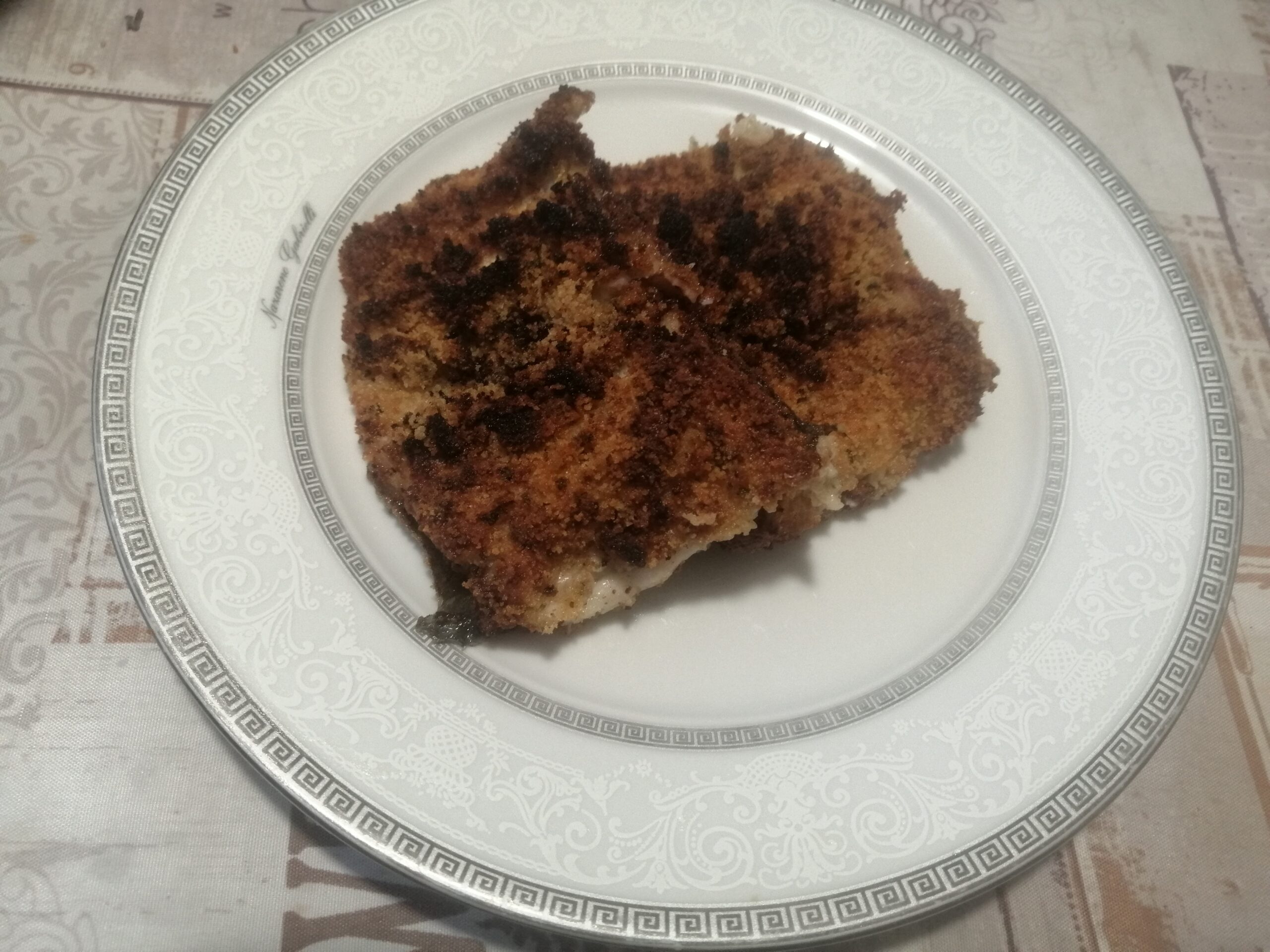 Anguilla gratinata in friggitrice ad aria