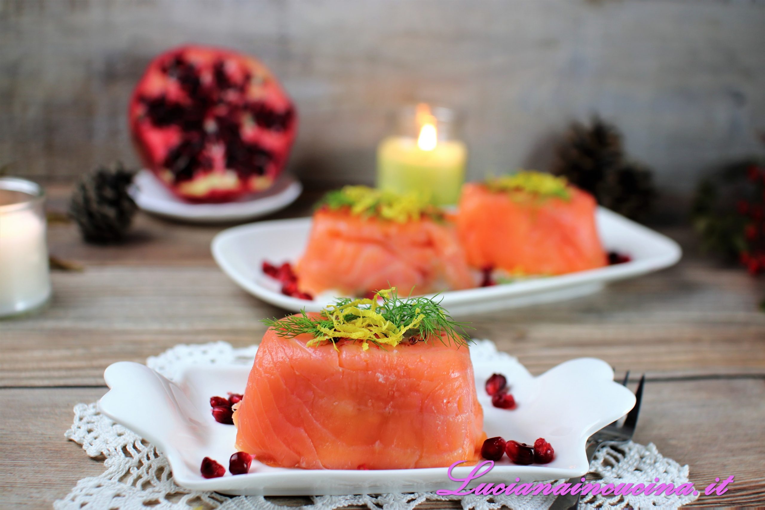 Antipasto al salmone affumicato