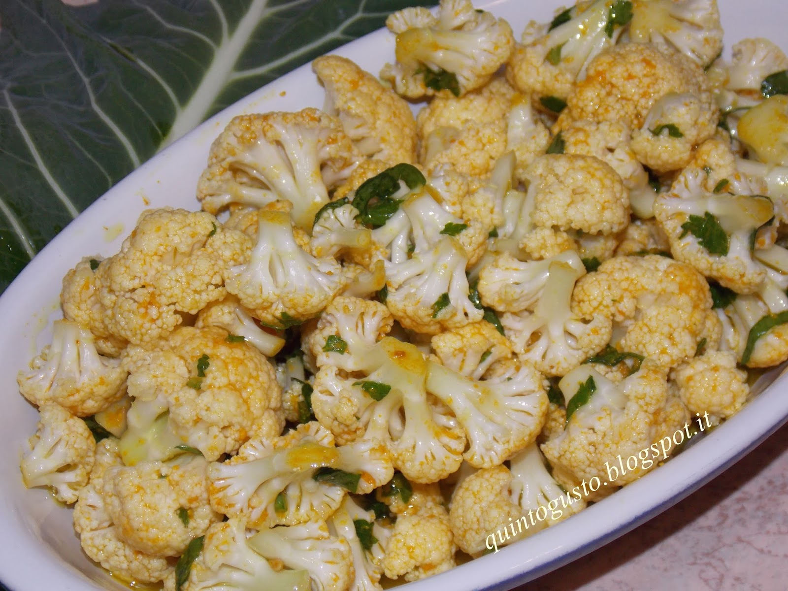 Antipasto di cavolfiori crudi